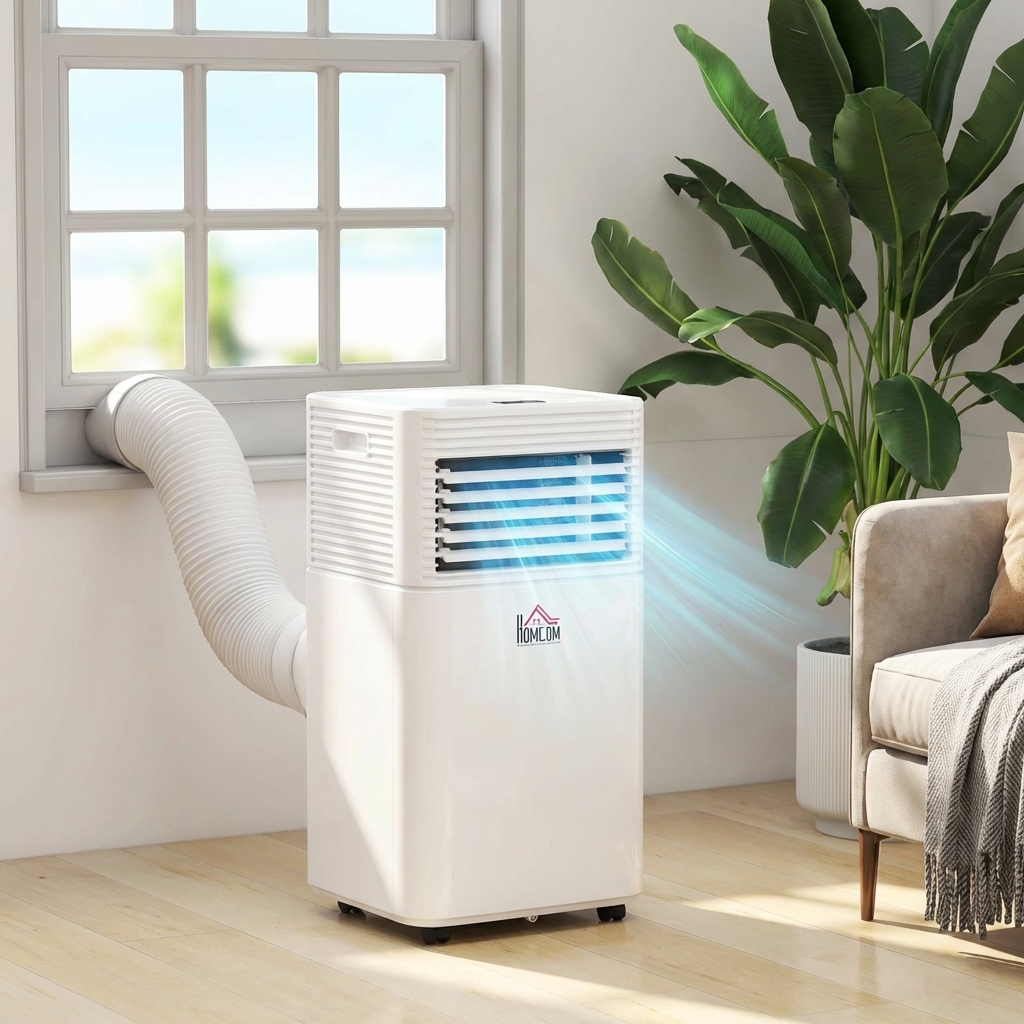 BTU-Positionierung im HOMCOM Sortiment (7000–14000 BTU)