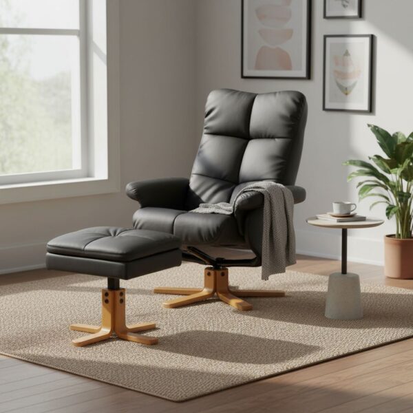 HOMCOM Relaxsessel Mit Hocker