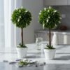 HOMCOM Künstliche Lavendel 2er-Set groß 60 cm Kunstpflanze mit UV Schutz