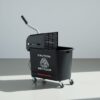 HOMCOM Putzwagen Reinigungswagen mit Wischmopp Presse