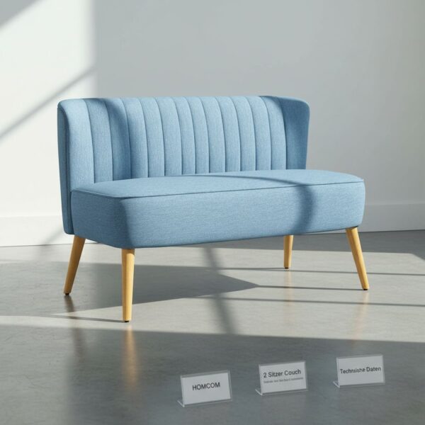 HOMCOM Sofa 2 Sitzer Couch