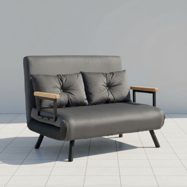 HOMCOM Schlafsofa 4 in 1 2 Sitzer Sofa mit Schlaffunktion