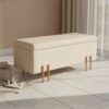 HOMCOM Sitzbank Mit Stauraum Polsterbank Mit Samtoptik