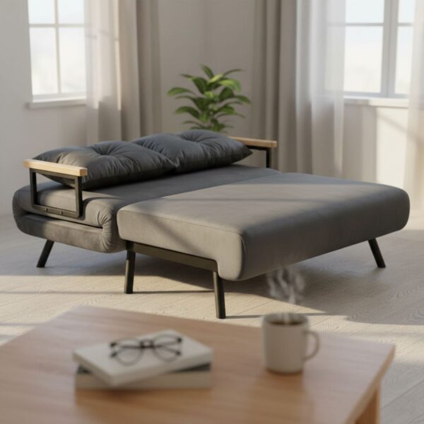 HOMCOM Schlafsofa 4 in 1 2 Sitzer Sofa mit Schlaffunktion