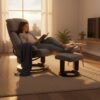 HOMCOM Relaxsessel Mit Hocker