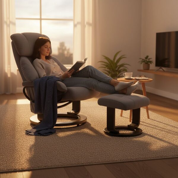HOMCOM Relaxsessel Mit Hocker