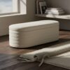 HOMCOM Sitzbank Mit Stauraum Polsterbank Mit Teddy-Fleece-Bezug Bettbank Mit Holzinnenrahmen