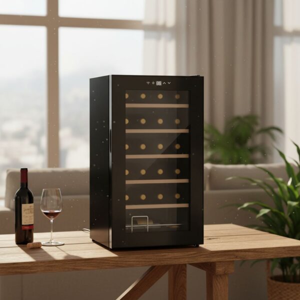 HOMCOM Weinkühlschrank Kompressor 24 Flaschen 65L Getränkekühlschrank